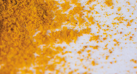 Tumeric yellow spice for curry background