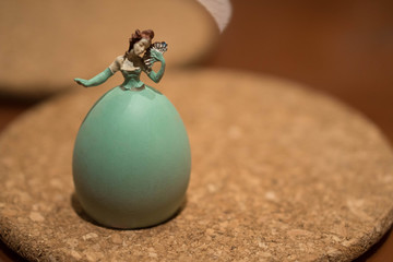 Egg Craft Marie Antoinette with the emerald green dress - Powered by Adobe