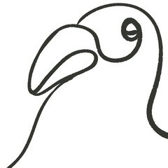 parrot 鳥　bird シンプル