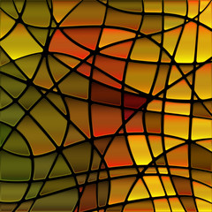 abstract vector stained-glass mosaic background