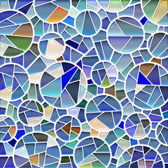 abstract vector stained-glass mosaic background