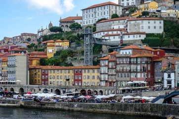 Douro river embankment, Ribeira district, Porto city, Portugal