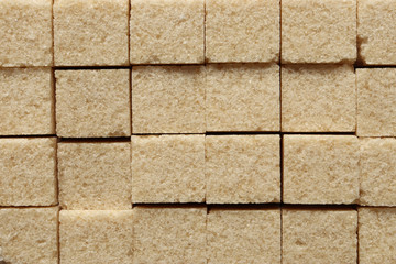 Obraz premium Photography of sugar cubes pattern for food background