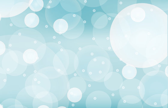 Background template with blue bubbles