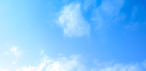 blue sky with beautiful natural white clouds