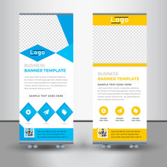 roll up banner design template