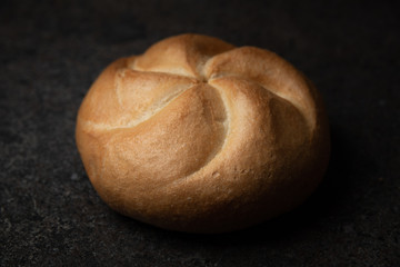 Crusty round bread rolls, known as Kaiser or Vienna rolls