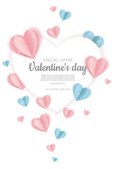 Valentine s day background with hearts. Valentine s day background with hearts