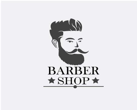 barbershop logo,hairstylist, masculinity and gentlemen