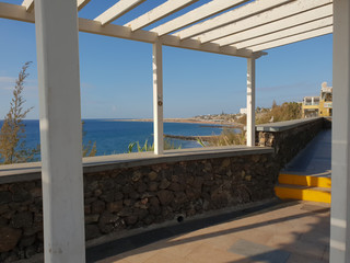 Fototapeta na wymiar Promenade zwischen Playa del Inglés und San Agustín - Gran Canaria