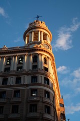 Fototapeta na wymiar Sunset in Madrid, SPain