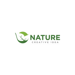 Nature Ecology Logo Design Vector