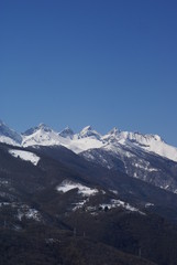 Fototapeta na wymiar Mountain view in Turine Italy