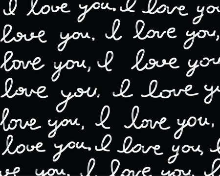 the words " I love you"