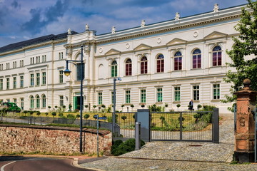 halle saale, deutschland - leopoldina an der moritzburg