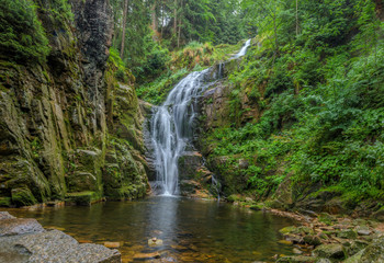 Obraz premium View of Kamienczyk waterfall (Kamienczuk wodospad), Poland