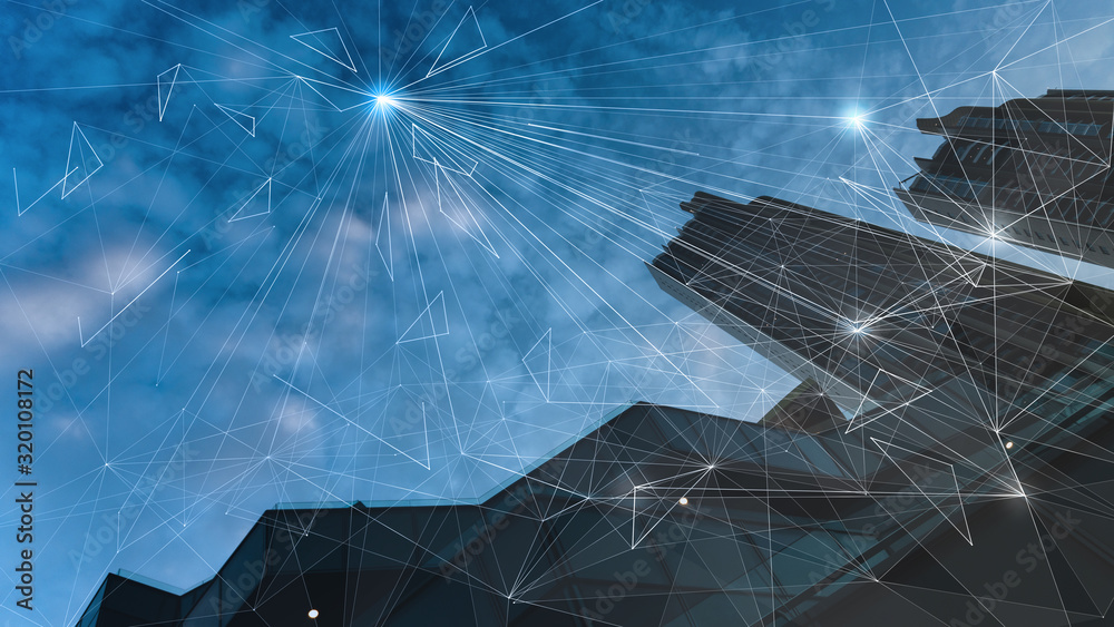 Aufkleber abstract technology background