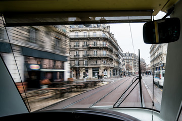 tram in city