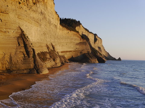 złote klify.logas beach.grecja.piękna plaża