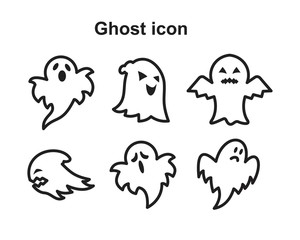 ghost icon vector illustration for graphic and web design.