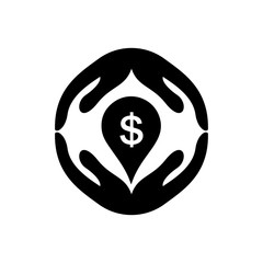 symbol finance logo design vector