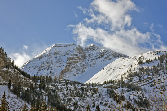 Mt. Timpanogos from Timpoonekee campground - American Fork Canyon, Utah
