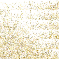 Glitter Stars. Luxury Confetti tiny Gold Christmas