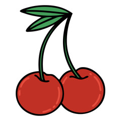 traditional tattoo of cherries