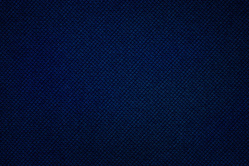 Blue fabric texture. Textile background with vignette