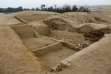 Pachacamac Archeological Site, Lima/Peru. Pre-incan ruins and sanctuary