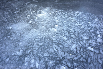 Frozen Alpine Lake