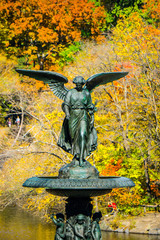 Bethesda Fountain in Fall