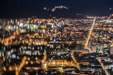Fototapeta premium grenoble at night