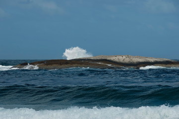 Wave sea shore along near to Cape Town, South Africa