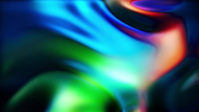 Liquid metal waves. Seamless looping video.