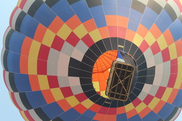 colorful aerostatic balloon