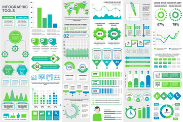 Fototapeta na wymiar Bundle infographic elements data visualization vector design template. Can be used for steps, business processes, workflow, diagram, flowchart concept, timeline, marketing icons, info graphics.