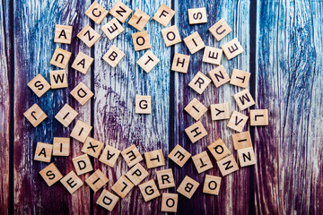 wooden word point G template