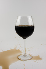 Dark water in a transparent glass