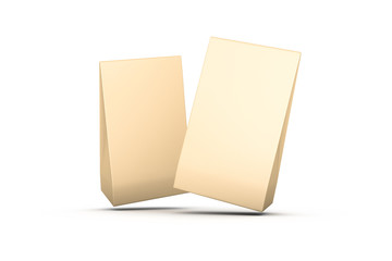 Mock Up of Shopping Bag Template on White