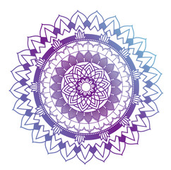 Mandala patterns on white background