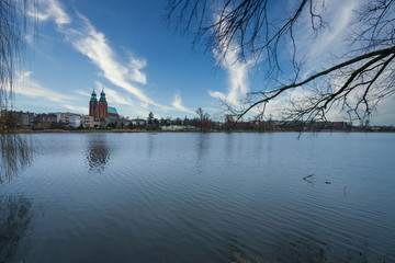 View of the Jelonka Lake in the city of Gdańsk, the first capital of Poland, Europe, Greater Poland
