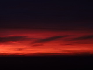 Dark sunset