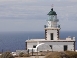 Fototapeta na wymiar Akrotiri Lighthouse on the Greek island of Santorini