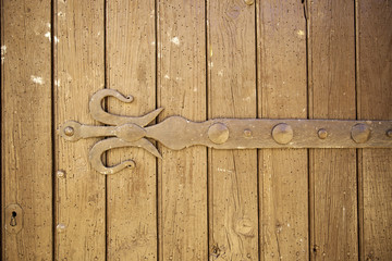 Wooden door lock