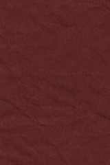 High Resolution Dark Wine Red Recycled Striped Kraft Paper Crumpled Texture