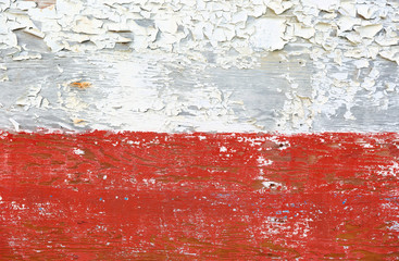 Closeup of the surface paint of a derelict boat  at Homer Spit, Alaska at sunrise. Homer is a small city on Kachemak Bay, on Alaska’s Kenai Peninsula.