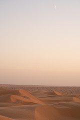 sunset in desert