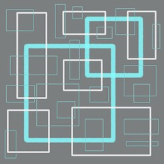 Contour rectangles of different sizes in light gray and blue on a gray background