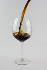 Pouring liquid into a glass